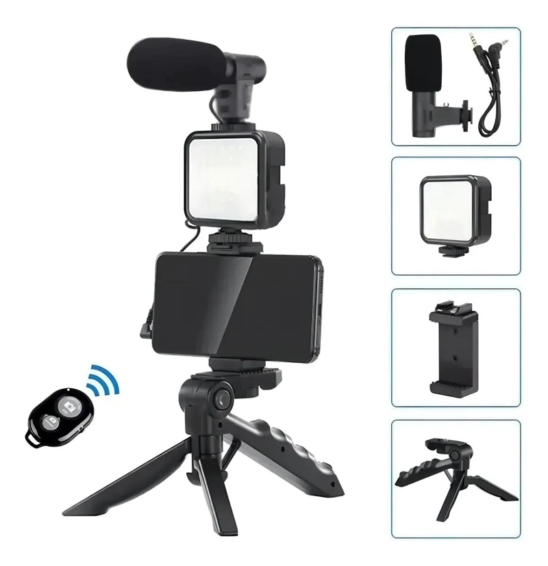 LAMPARA LED PARA VIDEO CON LUZ BLANCA Y CALIDA - 4