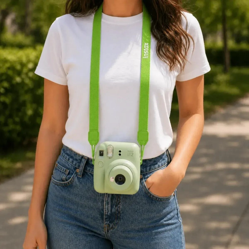 CORREA PARA CAMARA INSTAX MINI 100 CM VERDE LIMA - 2