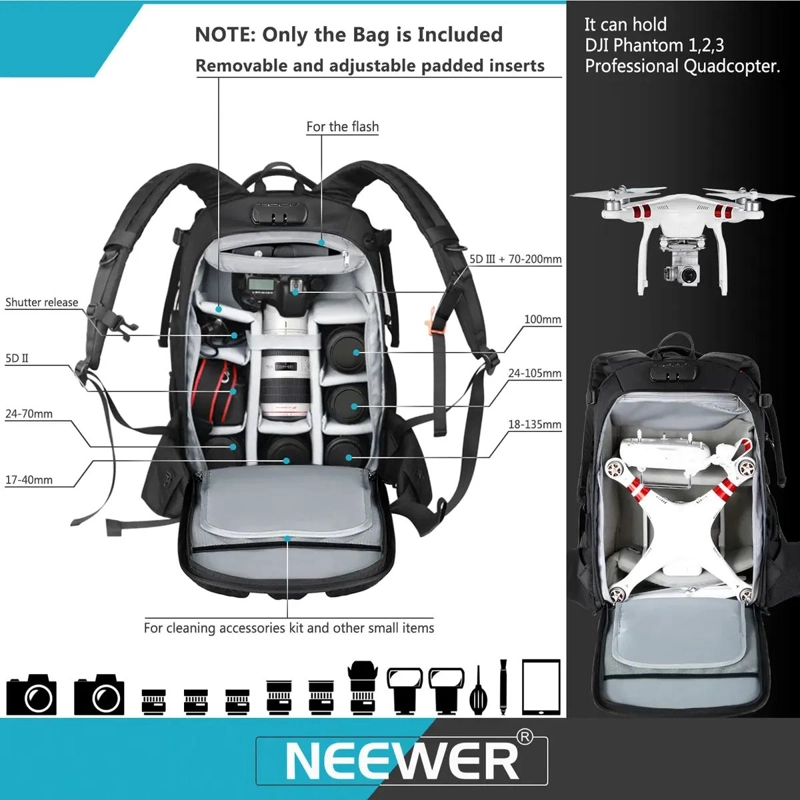 MOCHILA PROFESIONAL PARA CAMARA CON BLOQUEO DE SEGURIDAD - 3