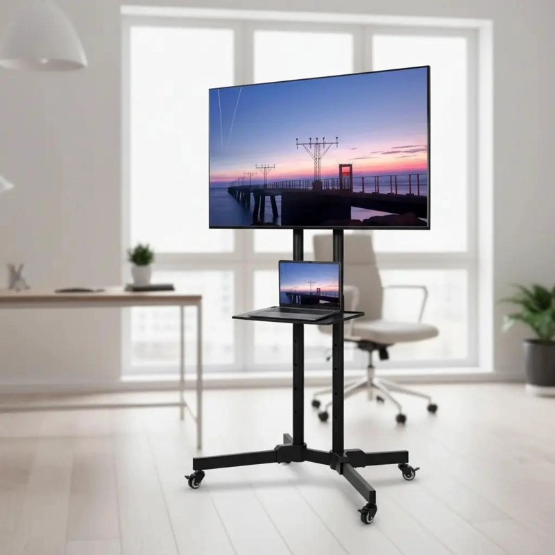 GENÉRICO SOPORTE DE PISO PARA TV 32-65'' CON RUEDAS