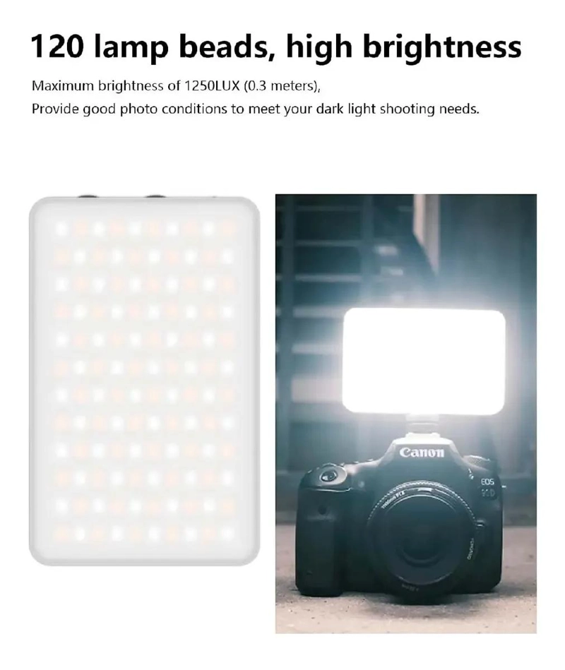 FOCO LED RGB CON 359 COLORES PARA CAMARA Y CELULAR - 2