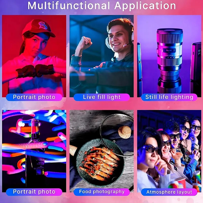 FOCO LED RGB CON 359 COLORES PARA CAMARA Y CELULAR - 4