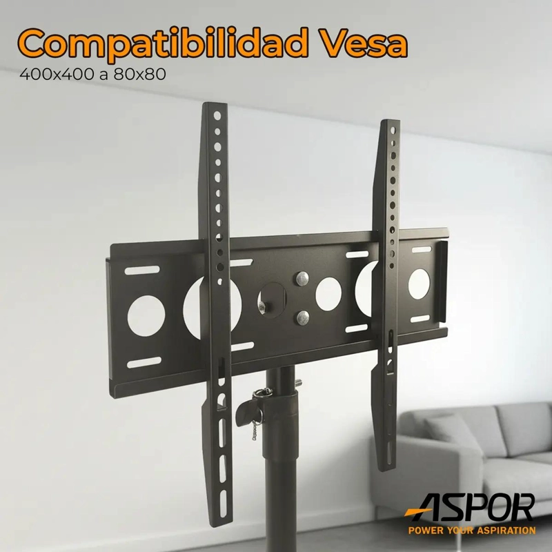 BASE TRIPODE PARA TV 32 A 55 PULGADAS GIRATORIA 360° - 2