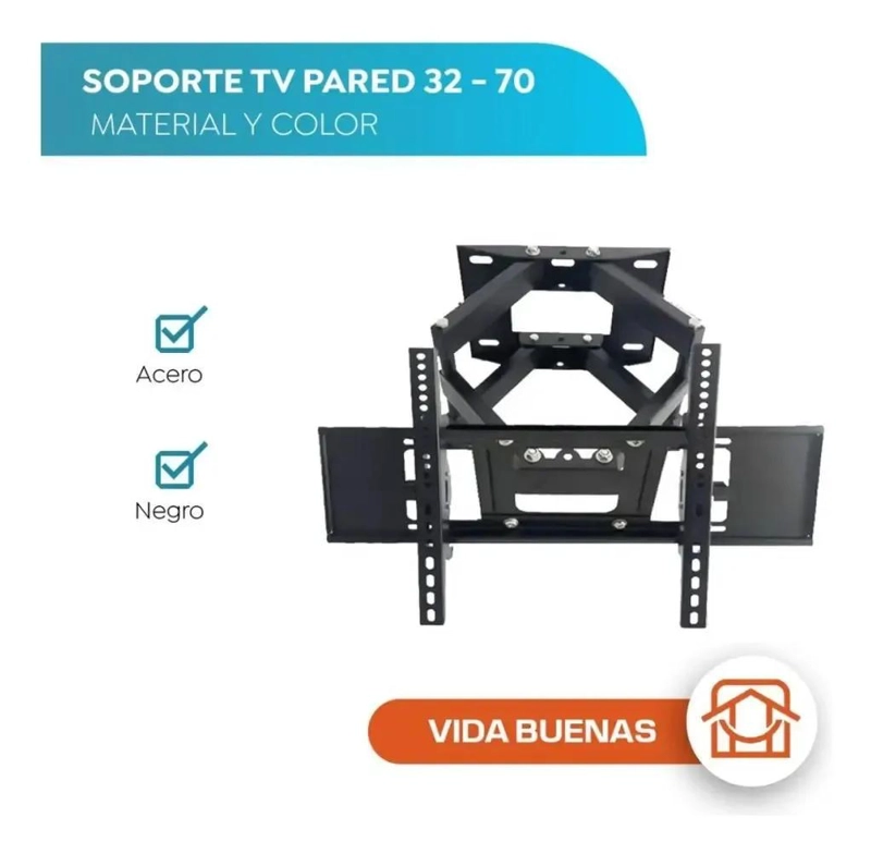 SOPORTE DE PARED ARTICULADO Y GIRATORIO PARA TV - 5