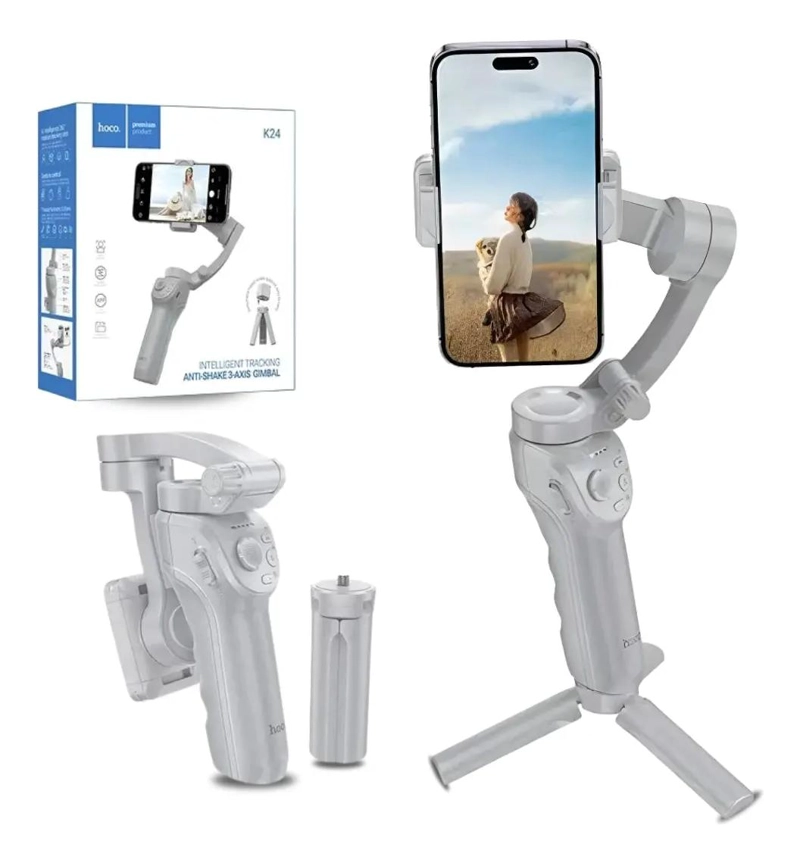 GIMBAL ESTABILIZADOR PLEGABLE PARA CELULAR CON MOVIMIENTO - 1