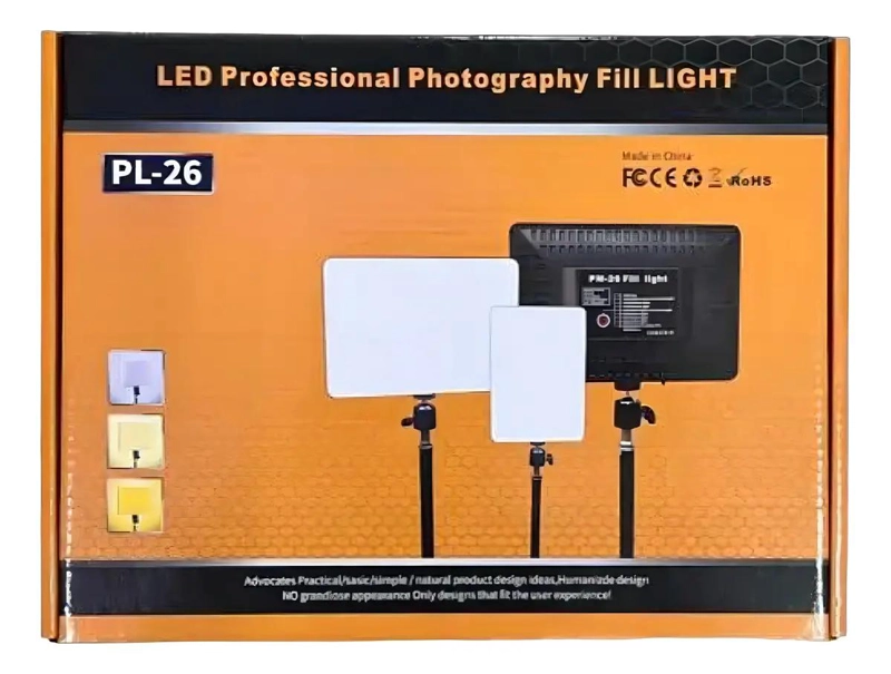 PANEL DE LUZ DE RELLENO PARA VIDEO Y FOTOGRAFIA PL-26 - 3