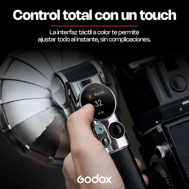 FLASH RETRO RECARGABLE CON CONEXION 2.4 GHZ - 3