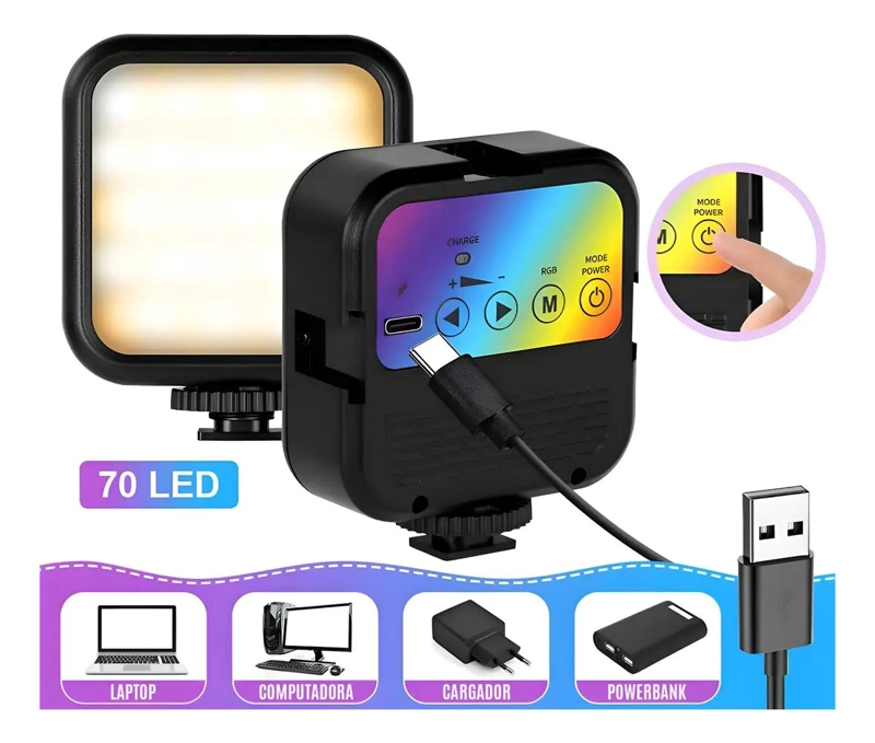 PANEL DE LUZ LED RGB CCT CON ESTRUCTURA - 3