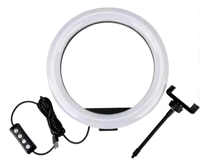 ARO DE LUZ LED 31 CM CON TRIPODE 2.1 M Y CONTROL DE COLOR - 3