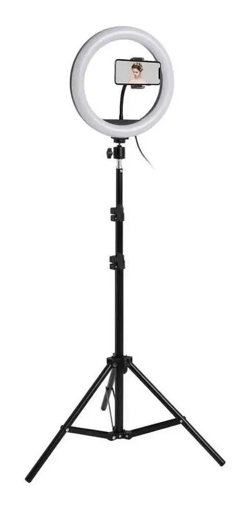 ARO DE LUZ LED 31 CM CON TRIPODE 2.1 M Y CONTROL DE COLOR - 4