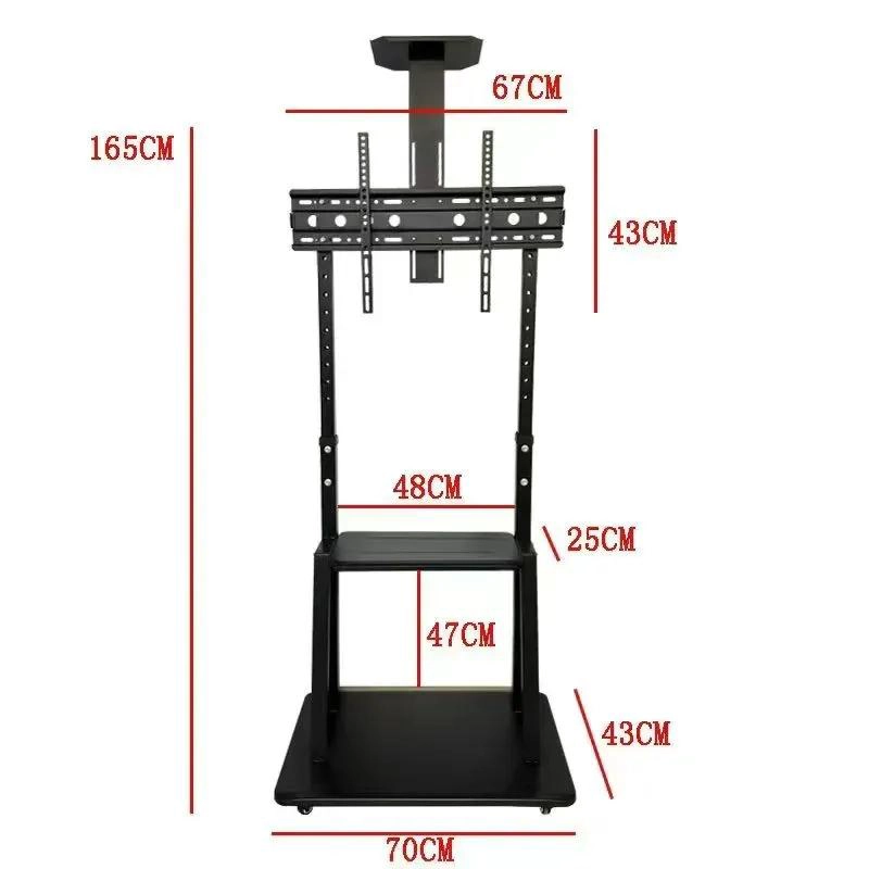 SOPORTE MOVIL PARA TV CON RUEDAS Y AJUSTE EN A - 2