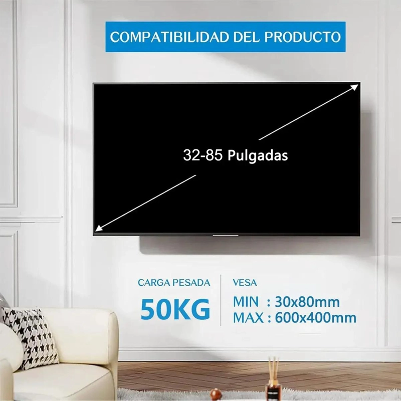 SOPORTE ARTICULADO PARA TV DE 32 A 85 PULGADAS - 5