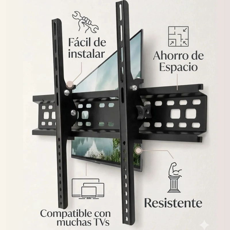 SOPORTE TV METALICO INCLINABLE 32 A 70 PULGADAS 40KG - 4