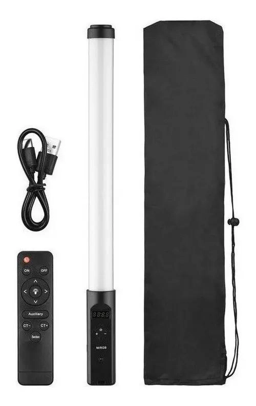 TUBO LUZ LED PORTATIL RGB 3200K-5500K PARA VIDEO - 3