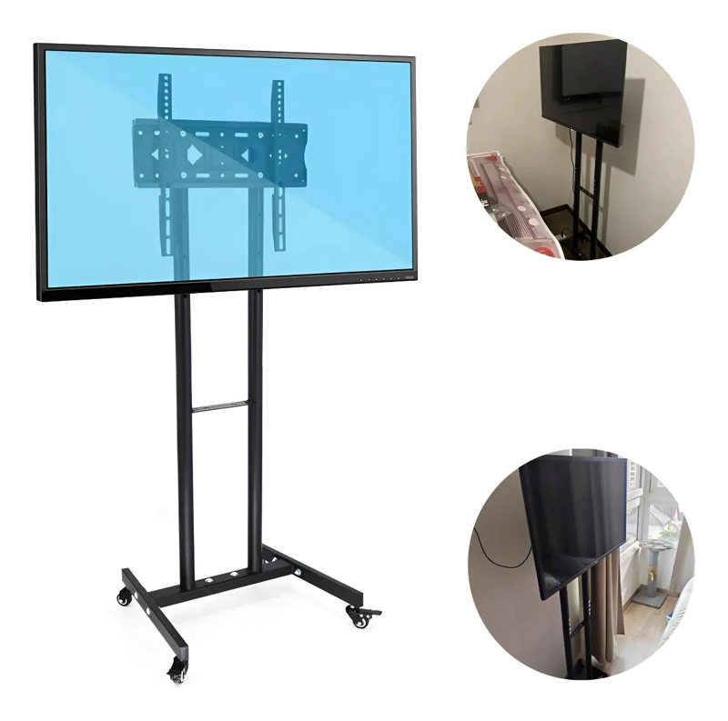 SOPORTE DE PISO UNIVERSAL PARA TV 32-55' CON RUEDAS AJUST - 1