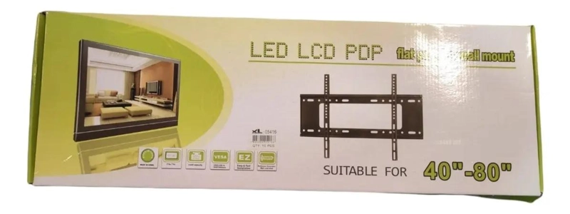 SOPORTE FIJO PARA TV DE 40 A 80 PULGADAS CON CAPACIDAD 75 - 2