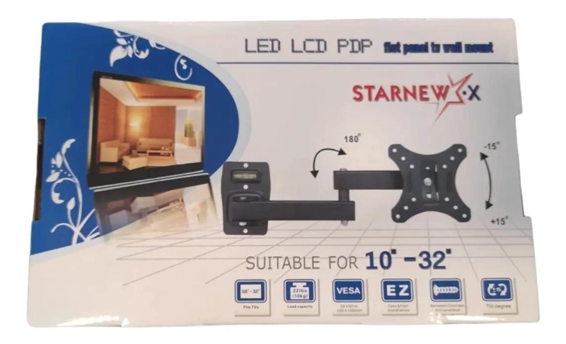 SOPORTE DE BRAZO PARA TV 10 A 32 PULGADAS NEGRO INCLINABL - 3