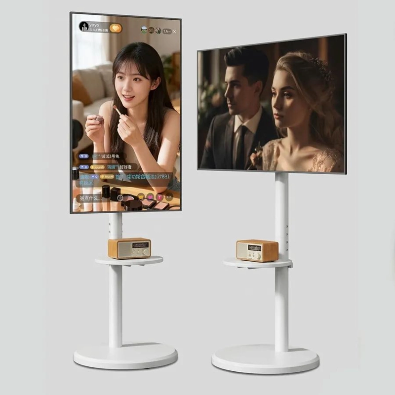 SOPORTE TV PEDESTAL MOVIL BLANCO PARA 42 PULGADAS - 1