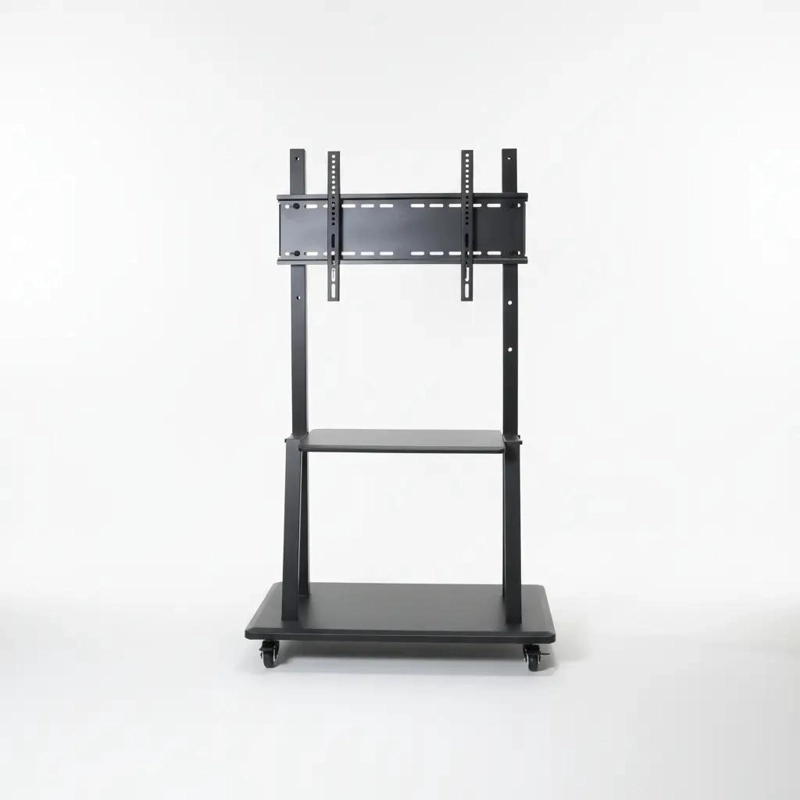 SOPORTE MOVIL PARA TV CON RUEDAS Y ESTANTES AJUSTABLES - 1