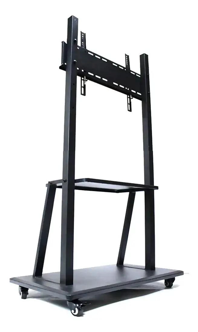 SOPORTE MOVIL PARA TV CON RUEDAS Y ESTANTES AJUSTABLES - 5