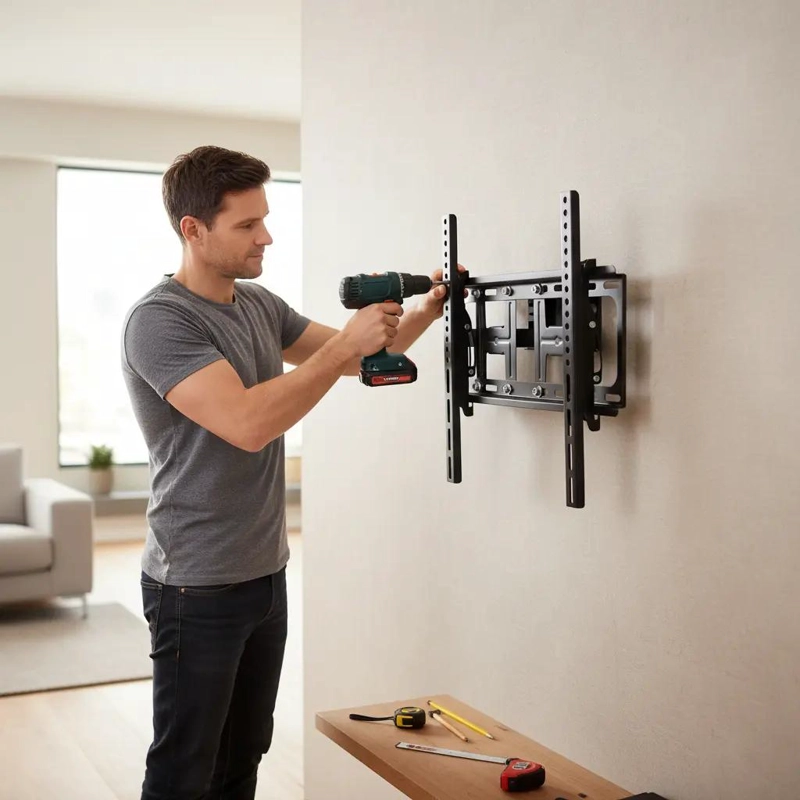SOPORTE DE PARED PARA TV DOBLE BRAZO INCLINABLE 32 A 65 P - 2