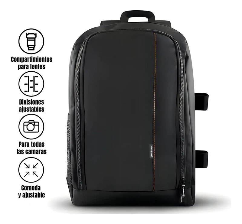 MOCHILA PROFESIONAL IMPERMEABLE PARA CAMARA Y LAPTOP - 3