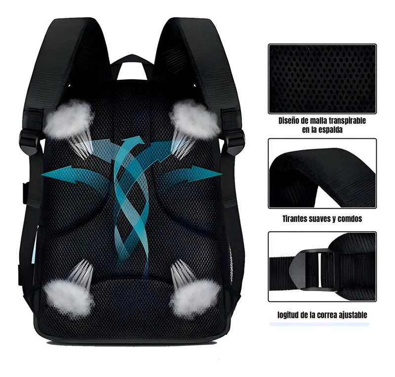 MOCHILA PROFESIONAL IMPERMEABLE PARA CAMARA Y LAPTOP - 5