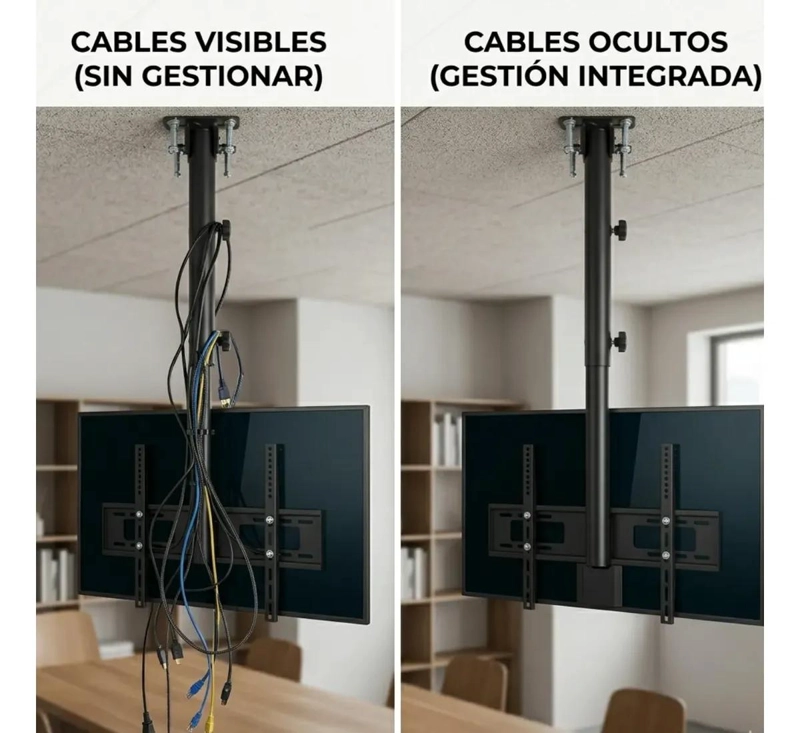 SOPORTE DE TECHO PARA TV 32 A 75 PULGADAS 360° 68KG - 5