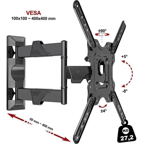 SOPORTE DE PARED ARTICULADO E INCLINABLE PARA TV 32' A 55 - 3
