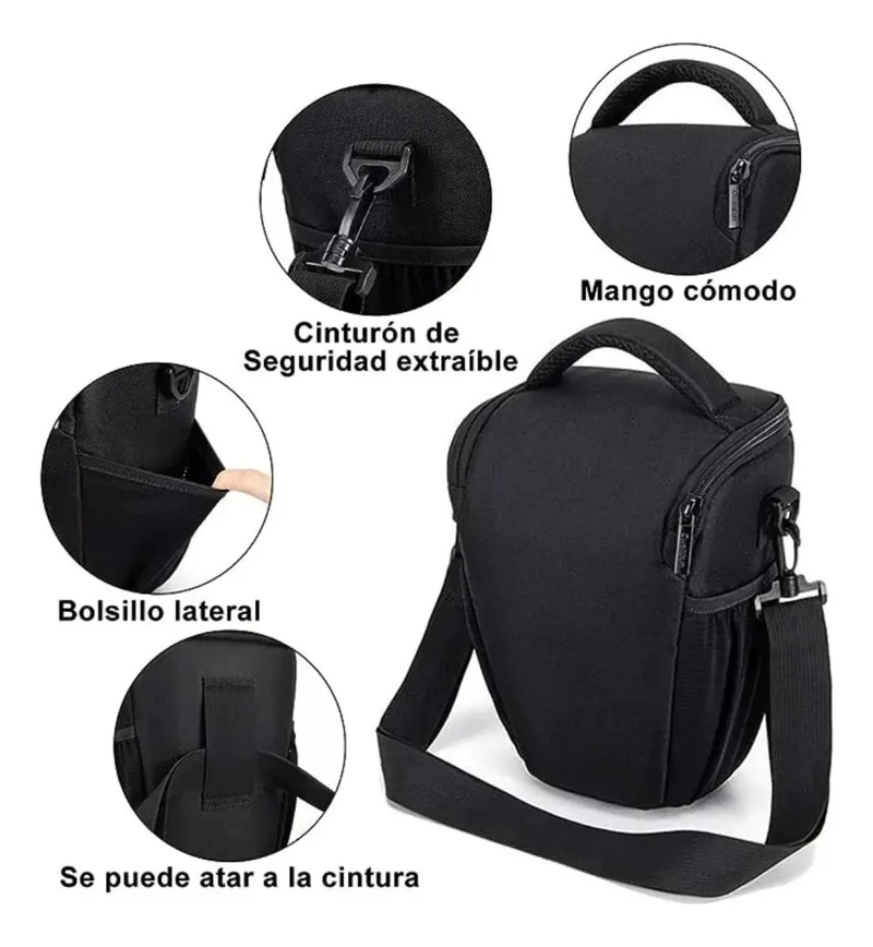 BOLSO DE MANO PARA CAMARA DSLR CON ALMACENAMIENTO INCLINE - 4