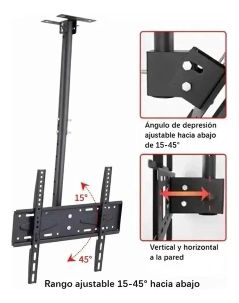 SOPORTE TV ARTICULADO 360° INCLINABLE PARA 26 A 60 PULG - 5
