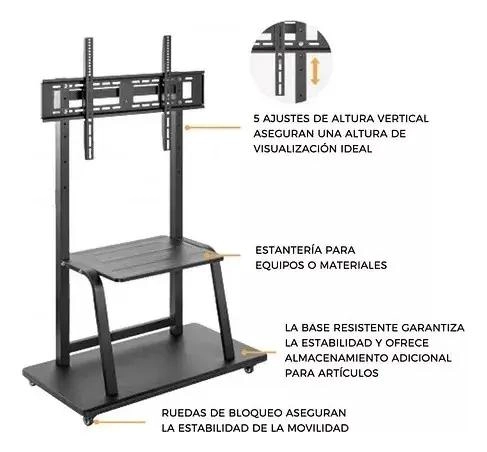 SOPORTE BASE CON RUEDAS PARA TV 32 A 75 PULGADAS - 5