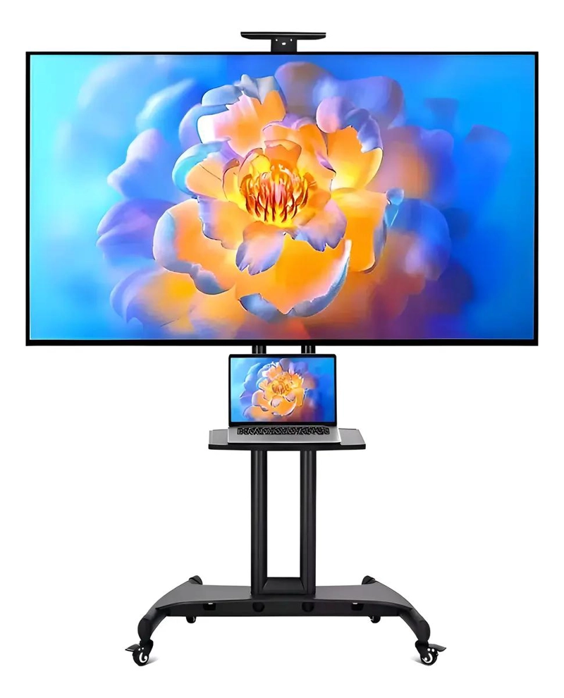 SOPORTE DE TV PORTATIL AJUSTABLE CON RUEDAS 35-75' - 1