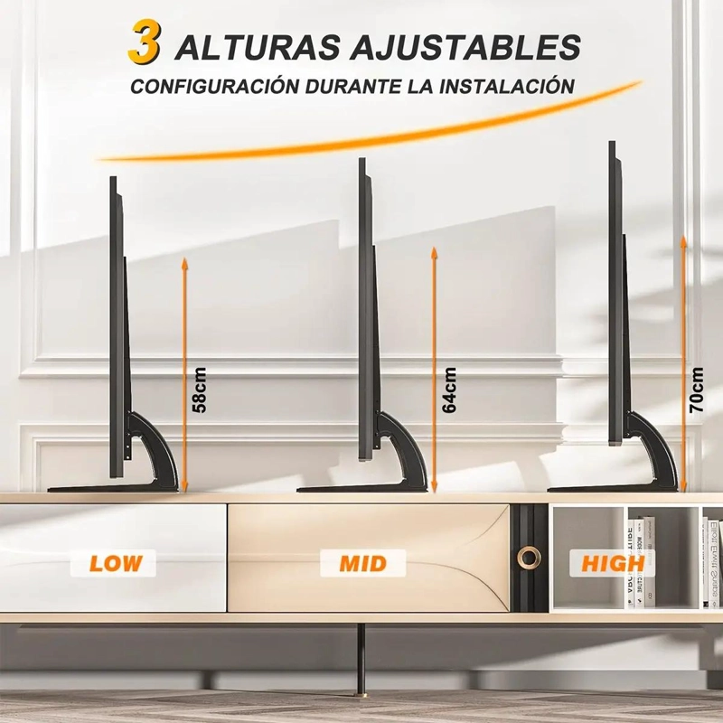 SOPORTE BASE UNIVERSAL PARA TV DE 32 A 75 PULGADAS - 3