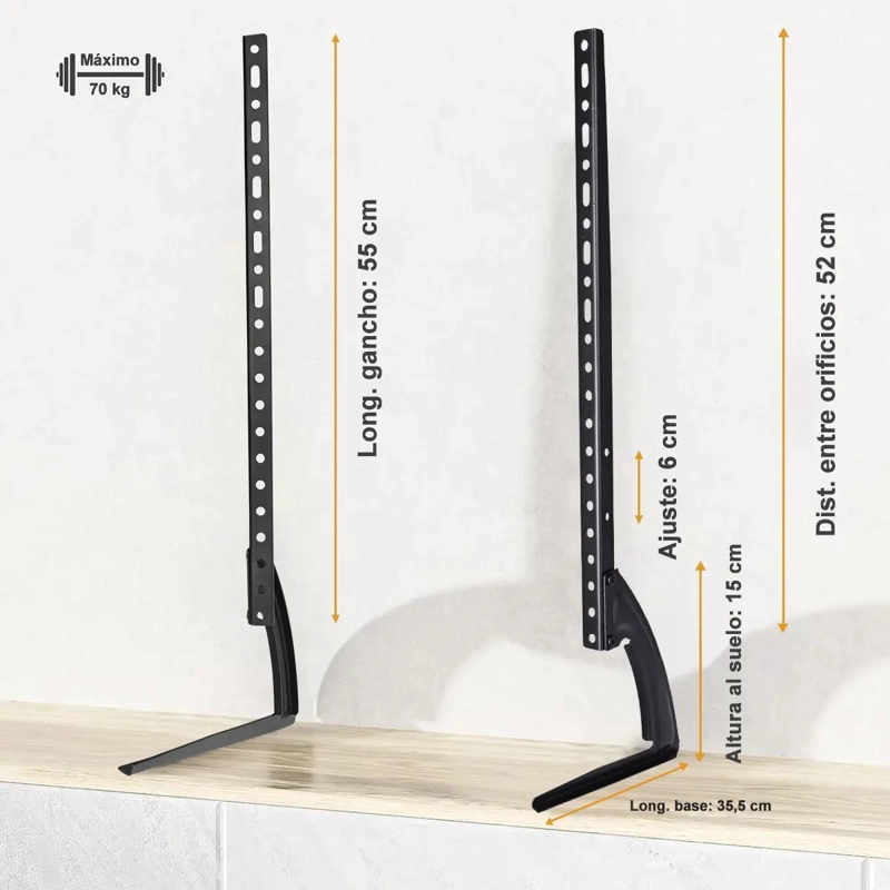 SOPORTE BASE UNIVERSAL PARA TV DE 32 A 75 PULGADAS - 5