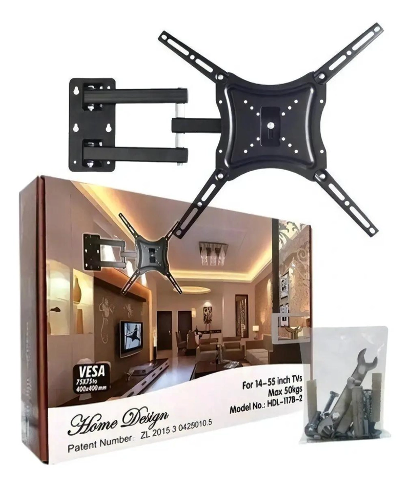 SOPORTE DE PARED PARA TV 14 A 55 PULGADAS CON BRAZO MOVIL - 5