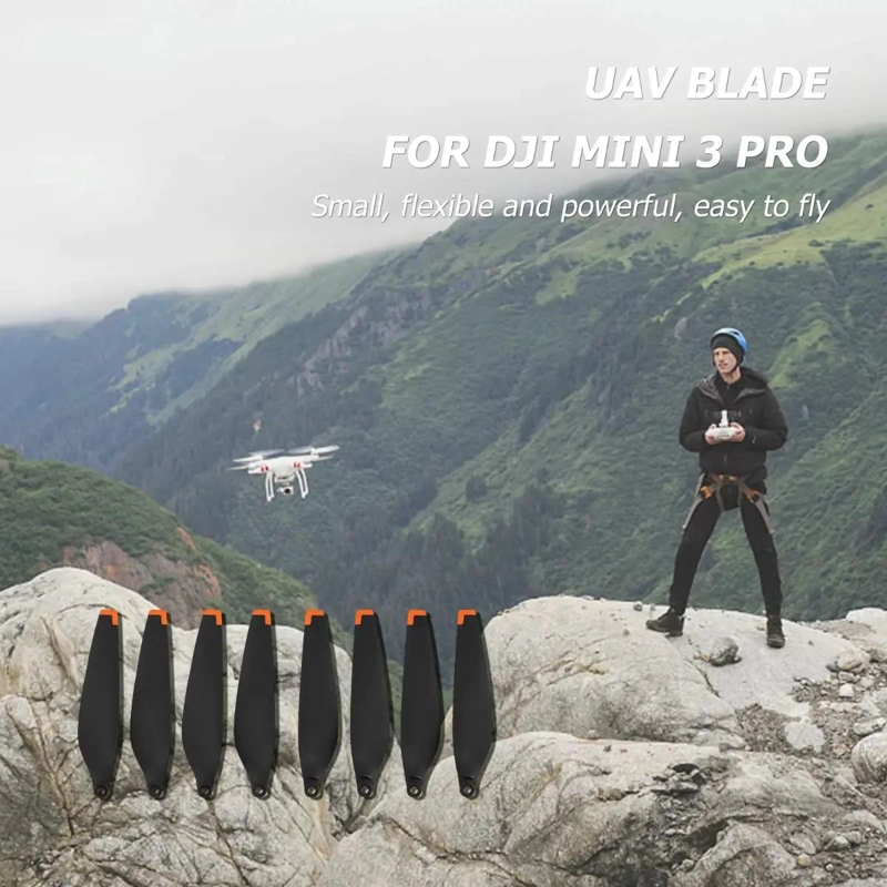 JUEGO DE 8 HE LICES DE REPUESTO PARA DRONES MINI 3 PRO Y 4 - 4