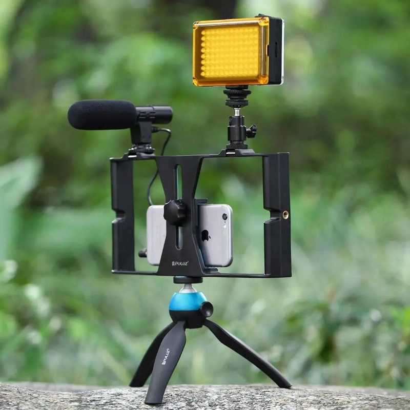 ESTABILIZADOR CON TRIPODE PARA SMARTPHONE Y MICROFONO - 3