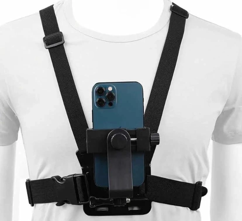 SOPORTE CELULAR AJUSTABLE CON ARNE S DE PECHO PARA SELFIE - 1