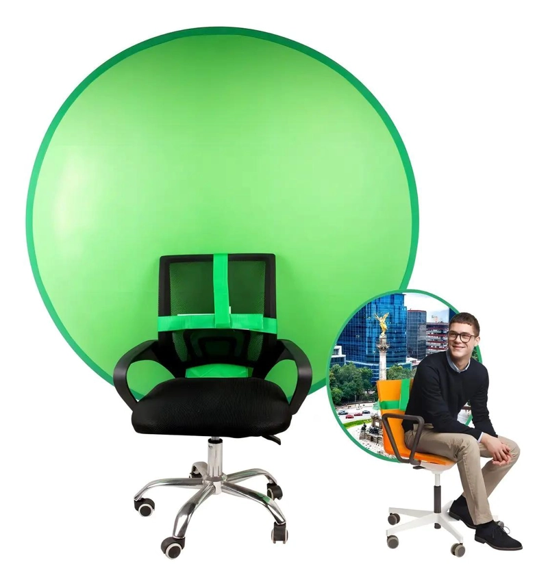 FONDO CHROMA KEY VERDE PLEGABLE Y LAVABLE 1.4M - 1