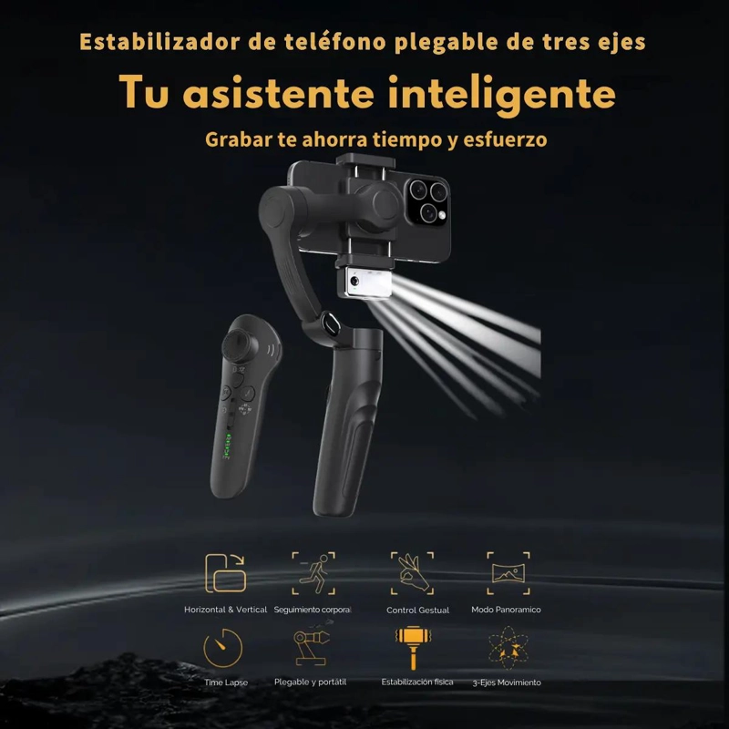 ESTABILIZADOR DE TELE FONO INTELIGENTE 3 EJES CON SEGUIM. - 4