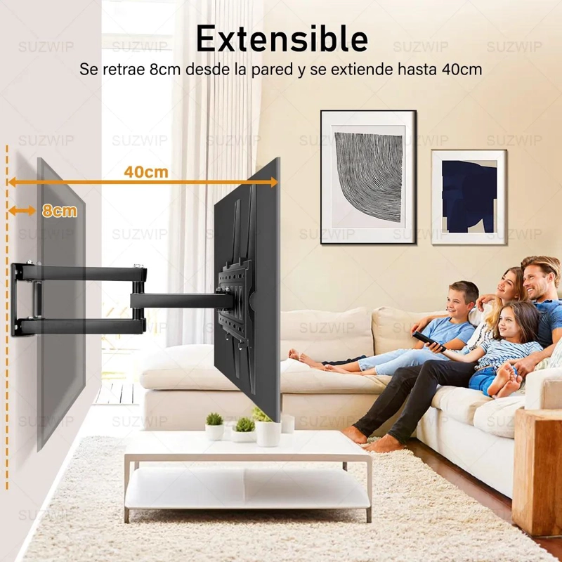 SOPORTE TV DOBLE BRAZO AJUSTABLE 32-70 PULGADAS - 2