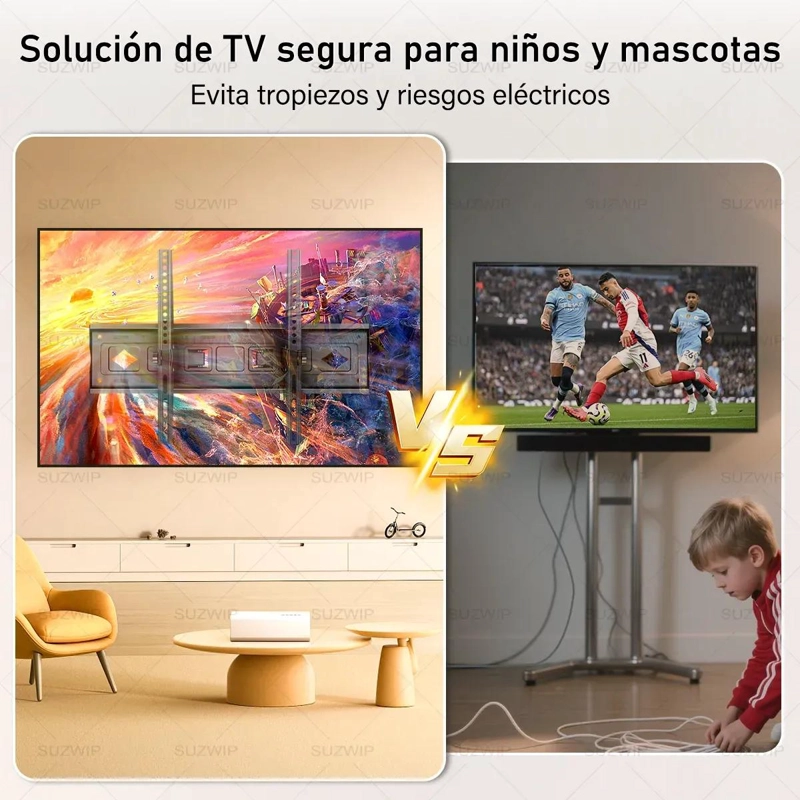SOPORTE TV DOBLE BRAZO AJUSTABLE 32-70 PULGADAS - 5