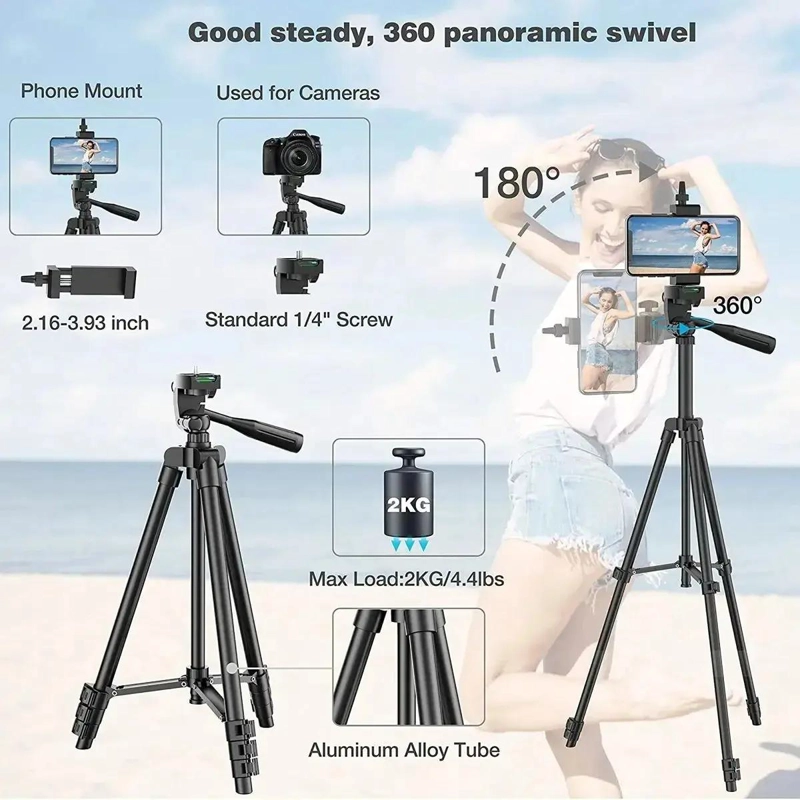 TRIPODE PARA CELULAR Y CAMARA 170 CM CON CONTROL - 2