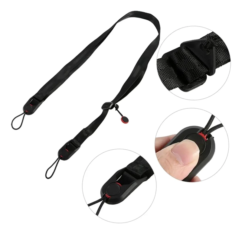 CORREA AJUSTABLE LIBERACION RAPIDA PARA CAMARA SLR Y GOPR - 1