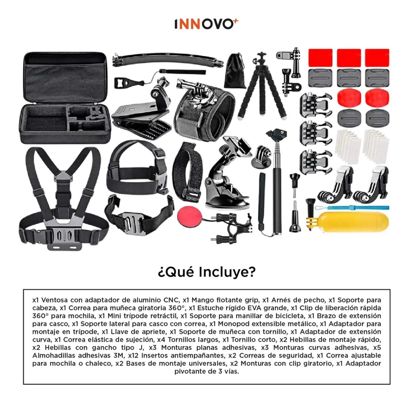 KIT ACCESORIOS PROFESIONAL UNIVERSAL 50 EN 1 PARA CAMARA - 3
