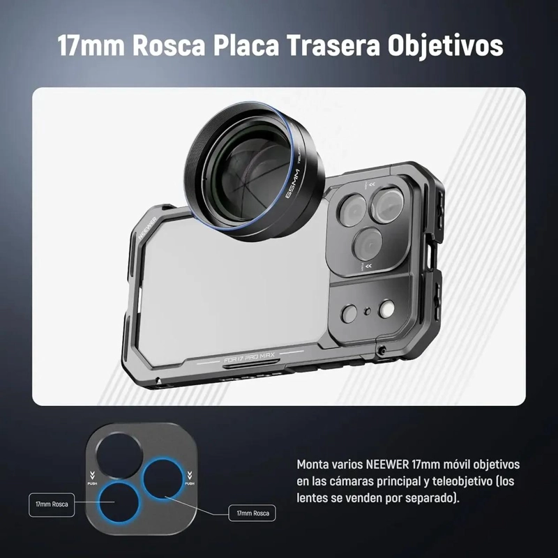JAULA RIG VLOG VIDEO PARA IPHONE 17 PRO MAX - 3