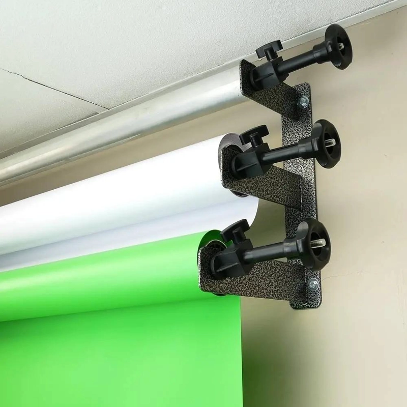 SOPORTE DE PARED PARA TRES FONDOS CON TRES CARROS - 4