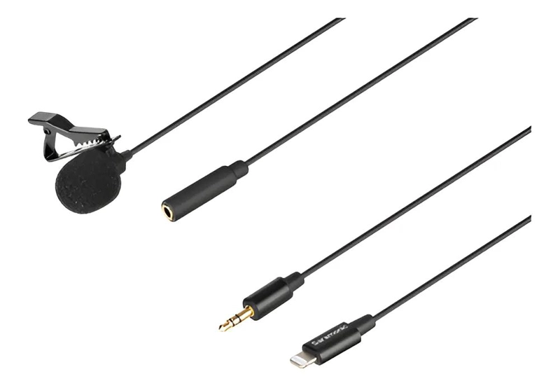 MICROFONO LAVALIER OMNIDIRECCIONAL CON CABLE DE 2M - 1