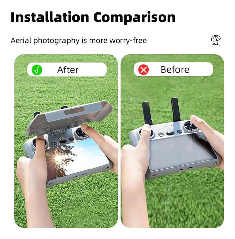 PARASOL PROTECTOR PARA PANTALLA DE CONTROL DJI RC 2 - 4